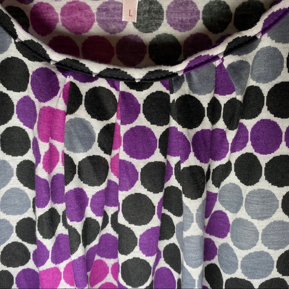 🔥SOLD🔥 Rue 21 Polka Dot Tunic Shirt or Tunic L - Picture 13 of 16